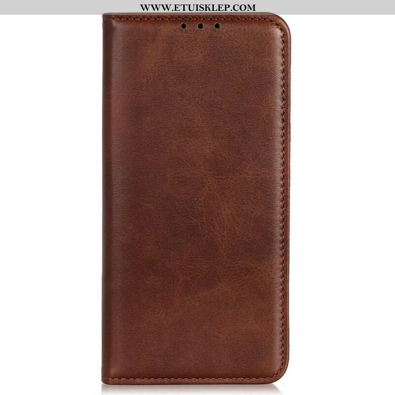 Etui Na Telefon do iPhone 13 Pro Max Etui Folio Dwoina Skóry Liczi